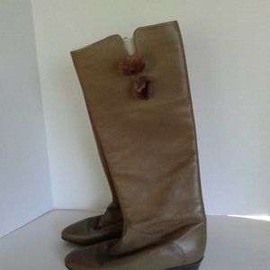Madras knee boots